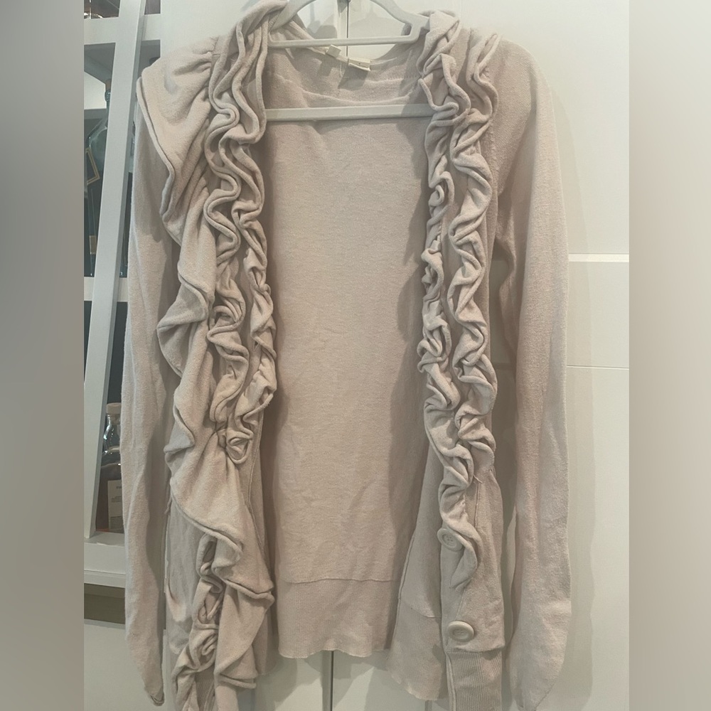 Anthropologie Ruffled Sweater